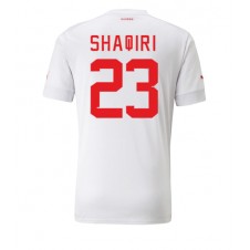 Schweiz Xherdan Shaqiri #23 Bortatröja VM 2022 Korta ärmar